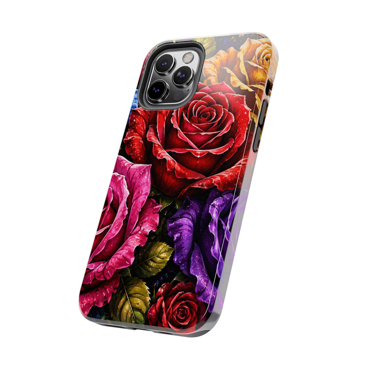 Tough Phone Case — Vibrant Rose Garden Protective Phone Cover