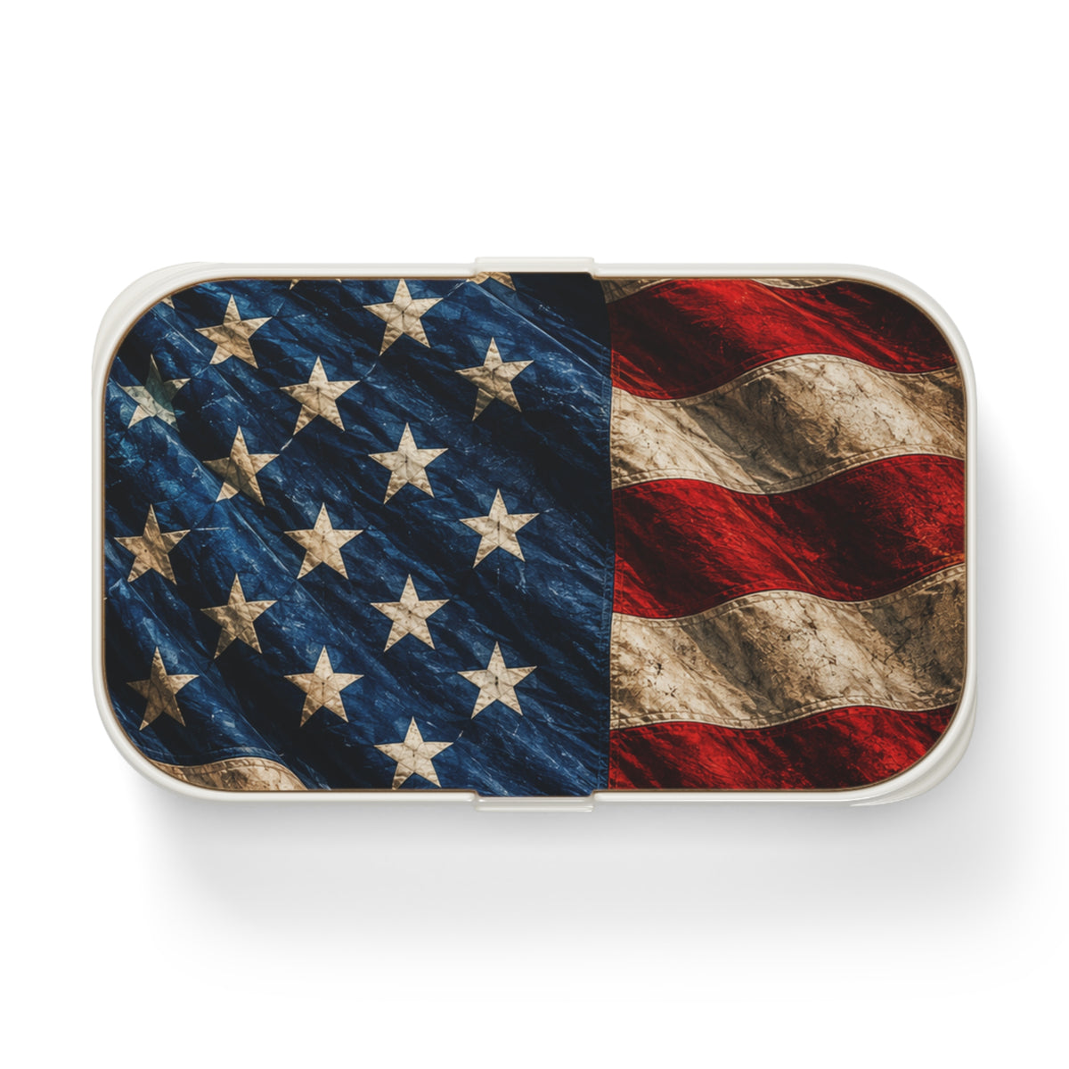 American Flag Bento Box — Patriotic Lunch Box for Kids & Adults