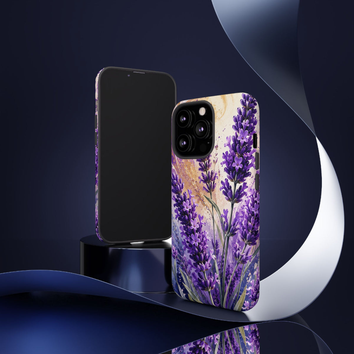 Lavender Bouquet Tough Phone Case — Protective Floral iPhone Case