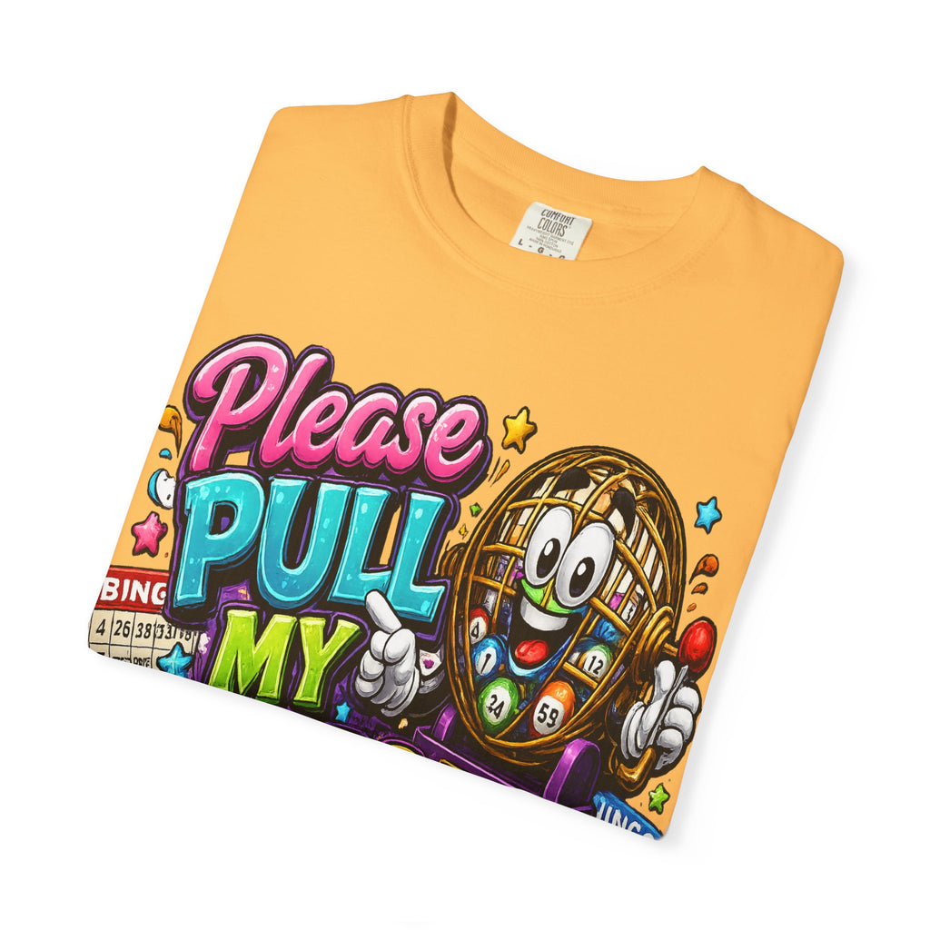 Please Pull My Balls bingo T-Shirt | Funny Lottery Ball Cartoon