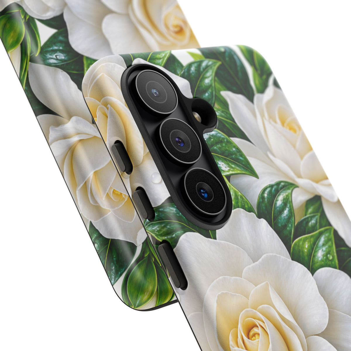 Floral Camellia Tough Case — White Gardenia Phone Cover