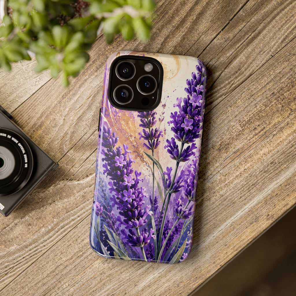 Lavender Bouquet Tough Phone Case — Protective Floral iPhone Case