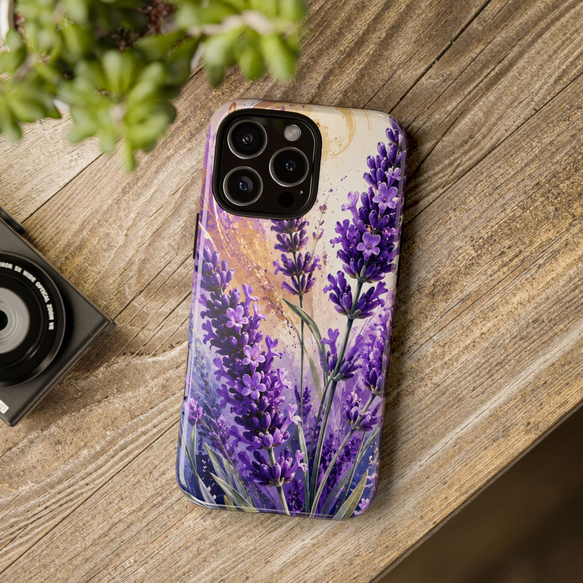 Lavender Bouquet Tough Phone Case — Protective Floral iPhone Case