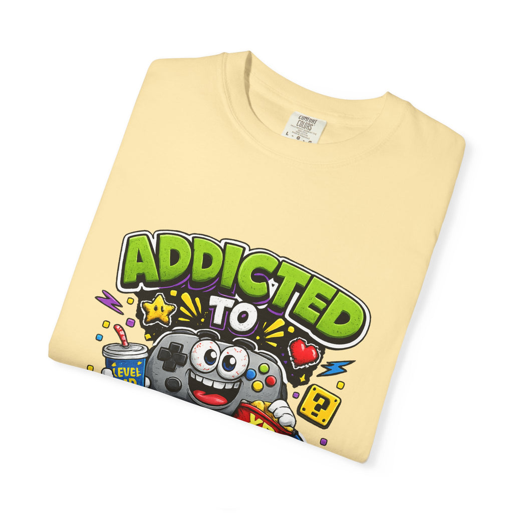 Addicted to Video Games T-Shirt | Gamer Controller Graphic Tee
