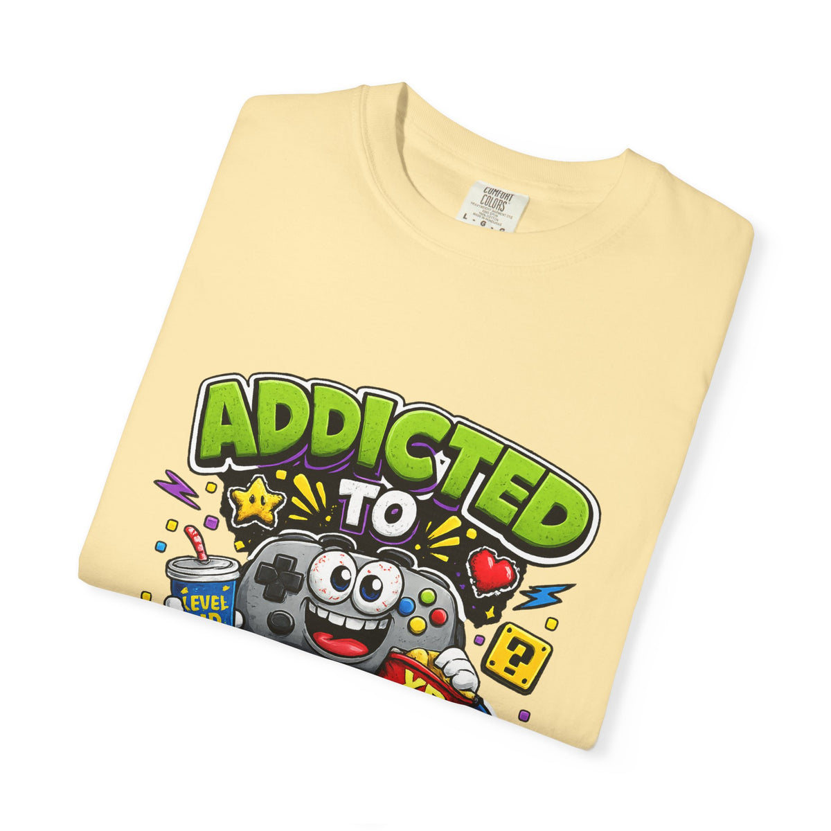 Addicted to Video Games T-Shirt | Gamer Controller Graphic Tee