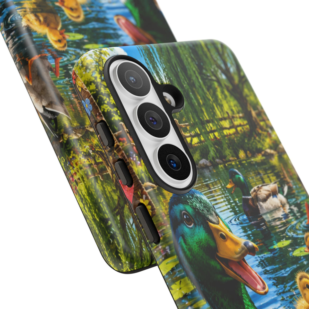 Duck Family Phone Case — Cute Mallard & Ducklings Protective Tough Case