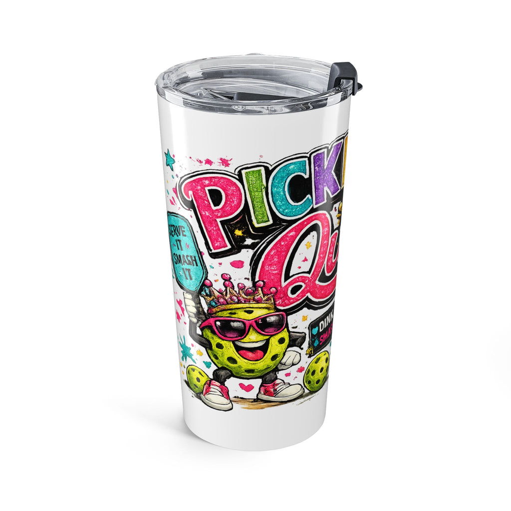Pickleball Queen Tumbler 20oz | Colorful Sport Graphics