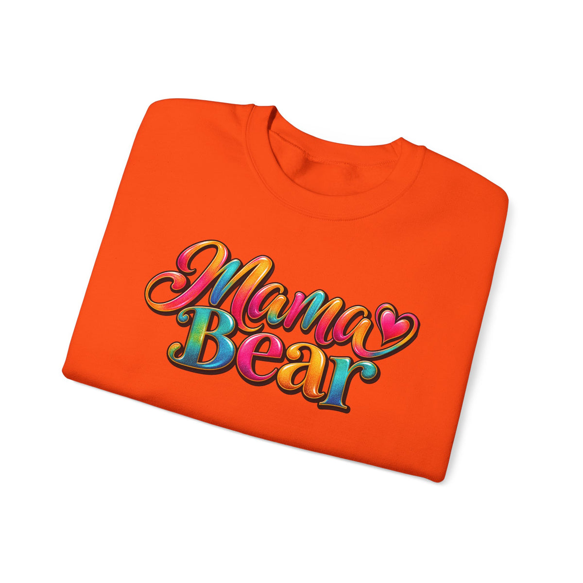 Mama Bear Crewneck Sweatshirt – Colorful Retro Mom Graphic