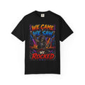 We Came We Saw We Rocked T-shirt | Grim Reaper Rock Music Tee