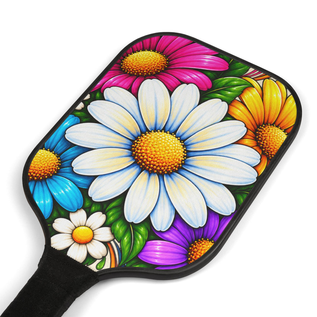 Daisy Floral Pickleball Paddle Set – Bright Flower Design Kit with Balls