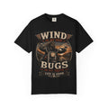 Wind in My Hair Bugs in My Teeth T-shirt | Biker Skull Motorcycle Tee