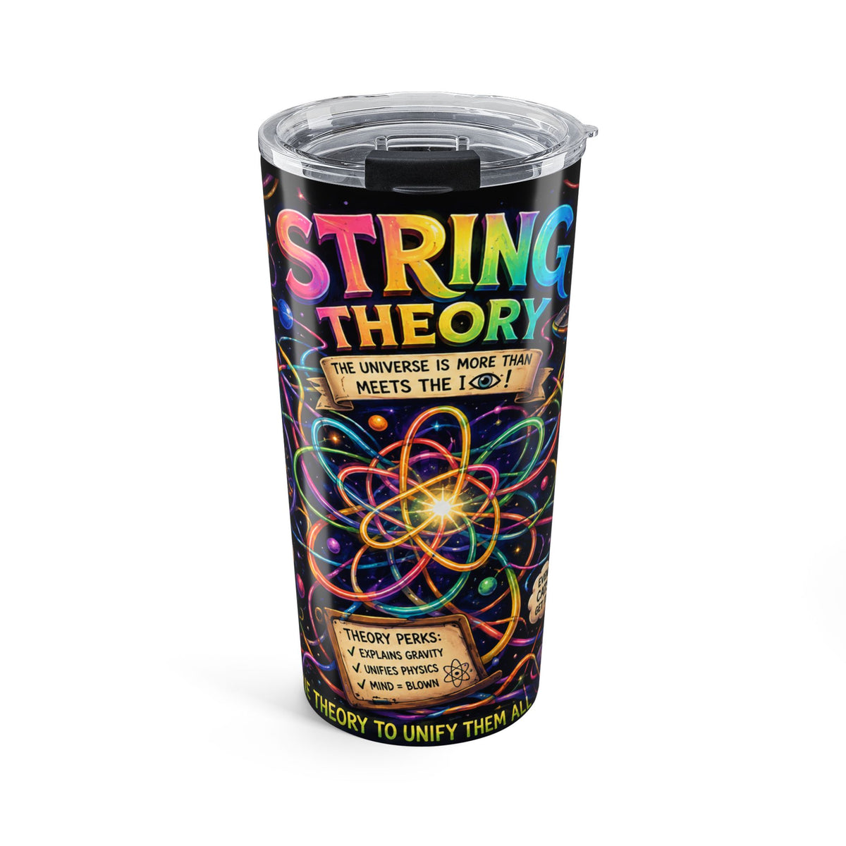 String Theory Tumbler 20oz | Science Physics Diagram Travel Cup
