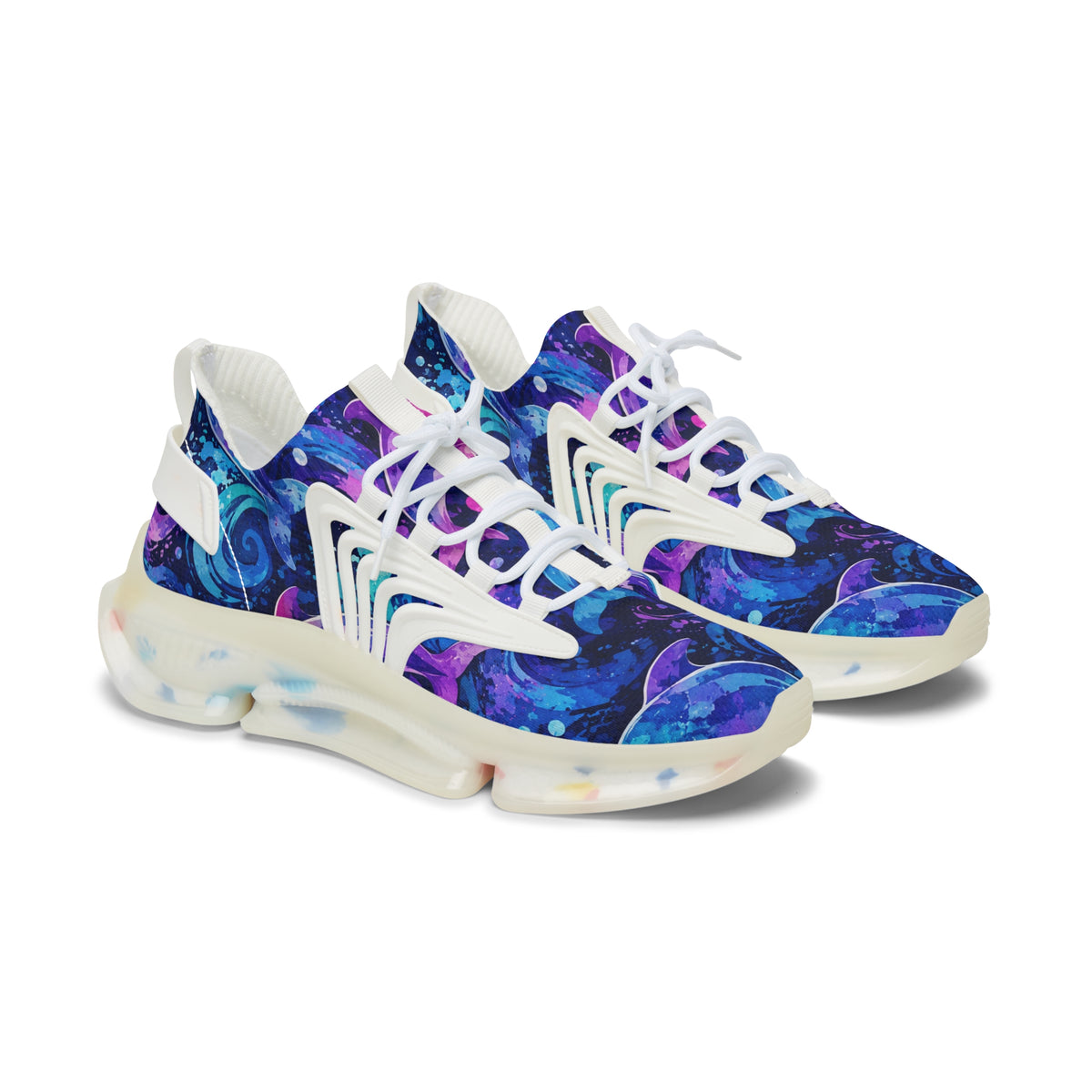 Women's Mesh Sneakers — Galaxy Swirl Athletic Shoes