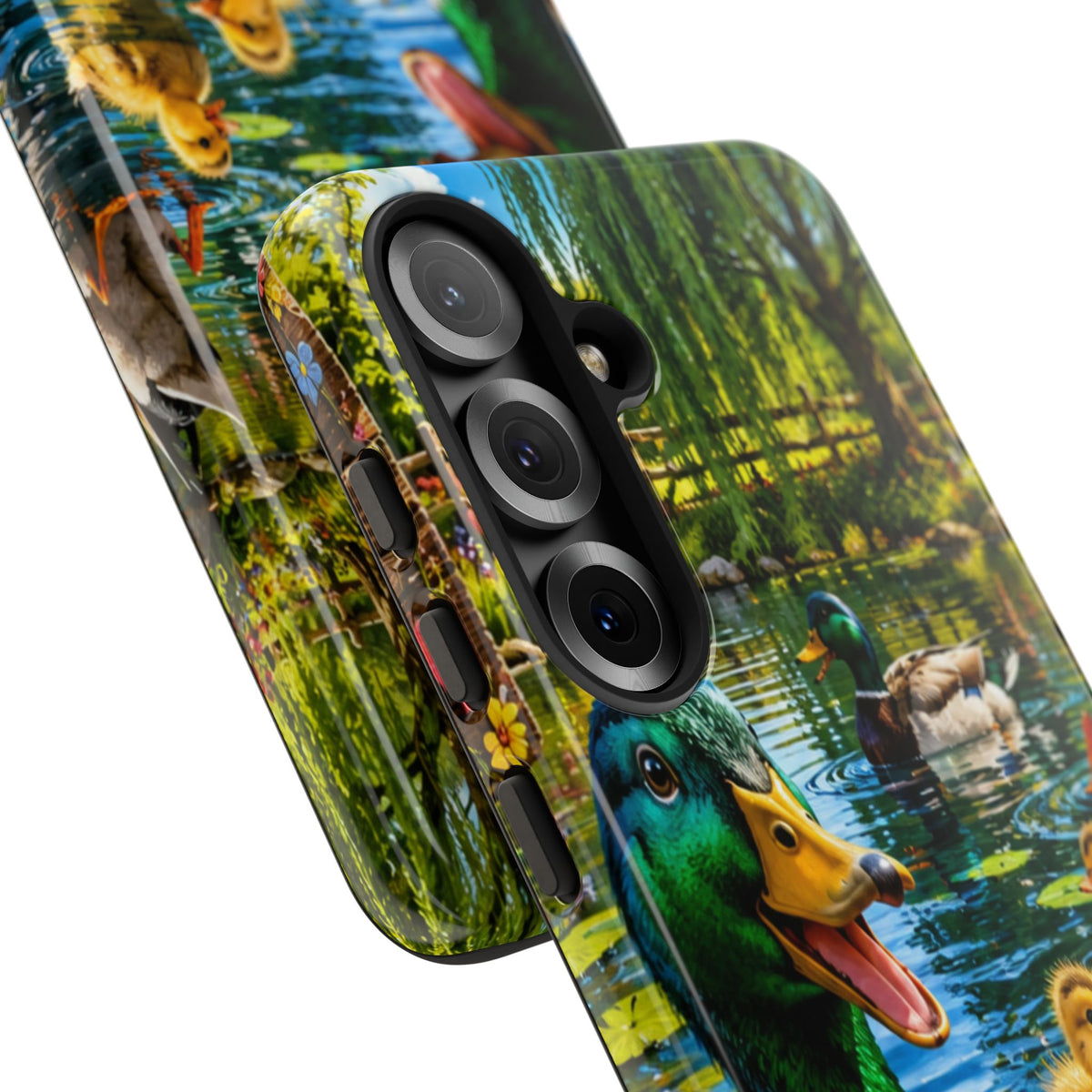 Duck Family Phone Case — Cute Mallard & Ducklings Protective Tough Case