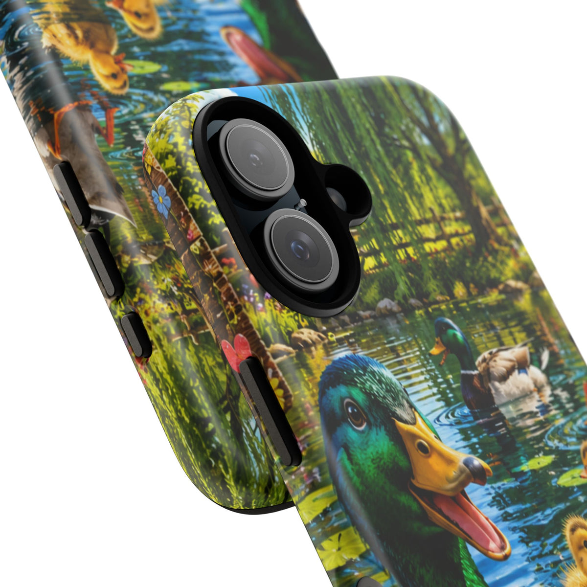 Duck Family Phone Case — Cute Mallard & Ducklings Protective Tough Case