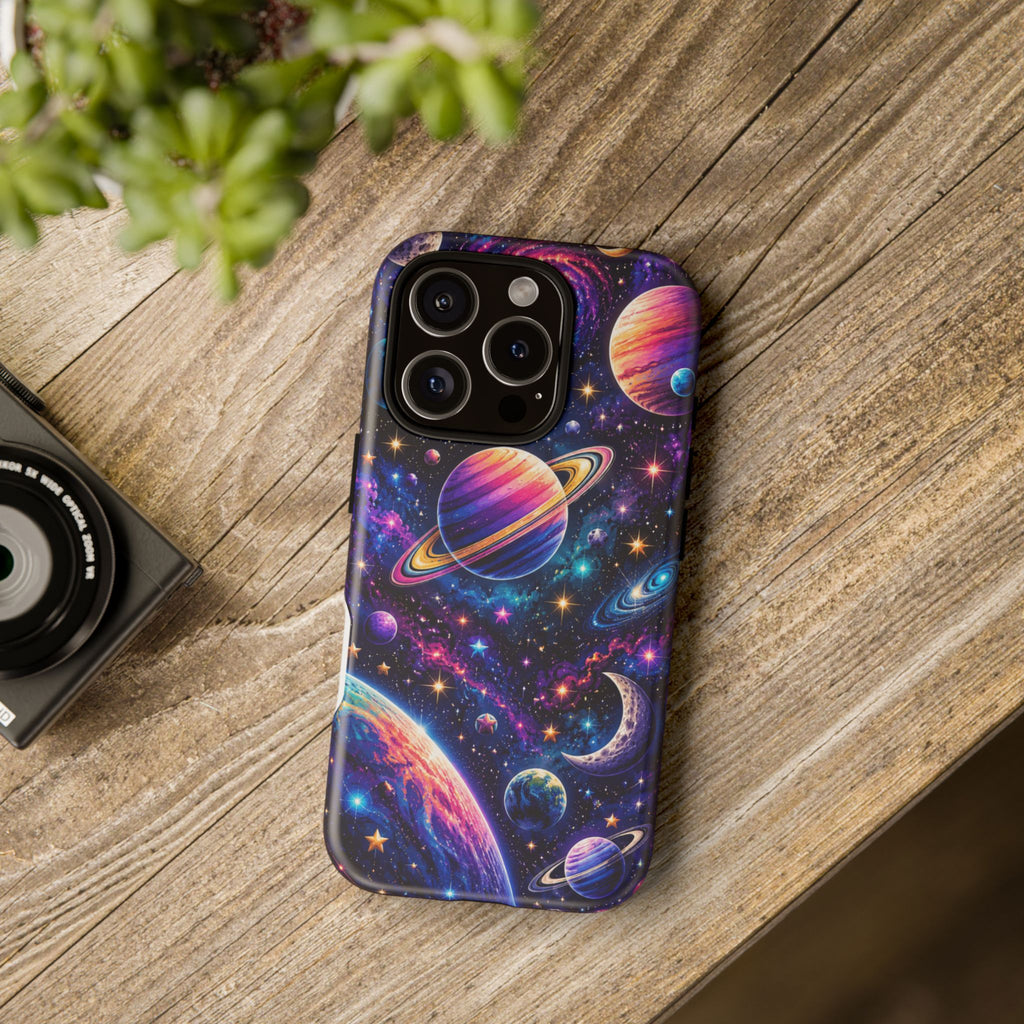 Colorful Galaxy Planets phone case | Tough Case