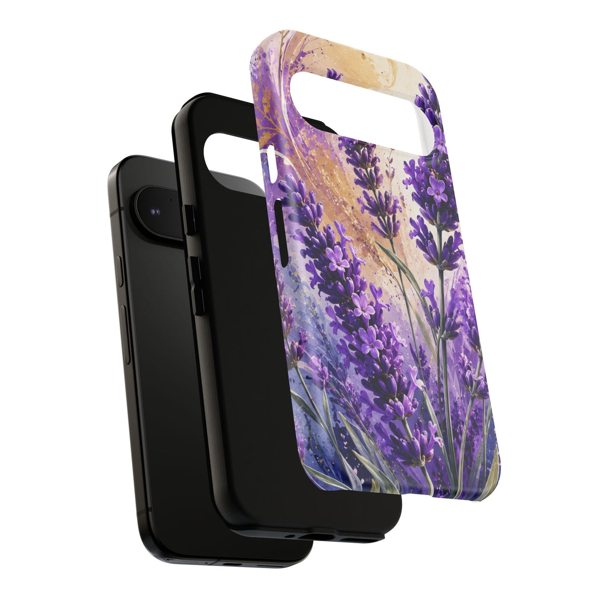 Lavender Bouquet Tough Phone Case — Protective Floral iPhone Case
