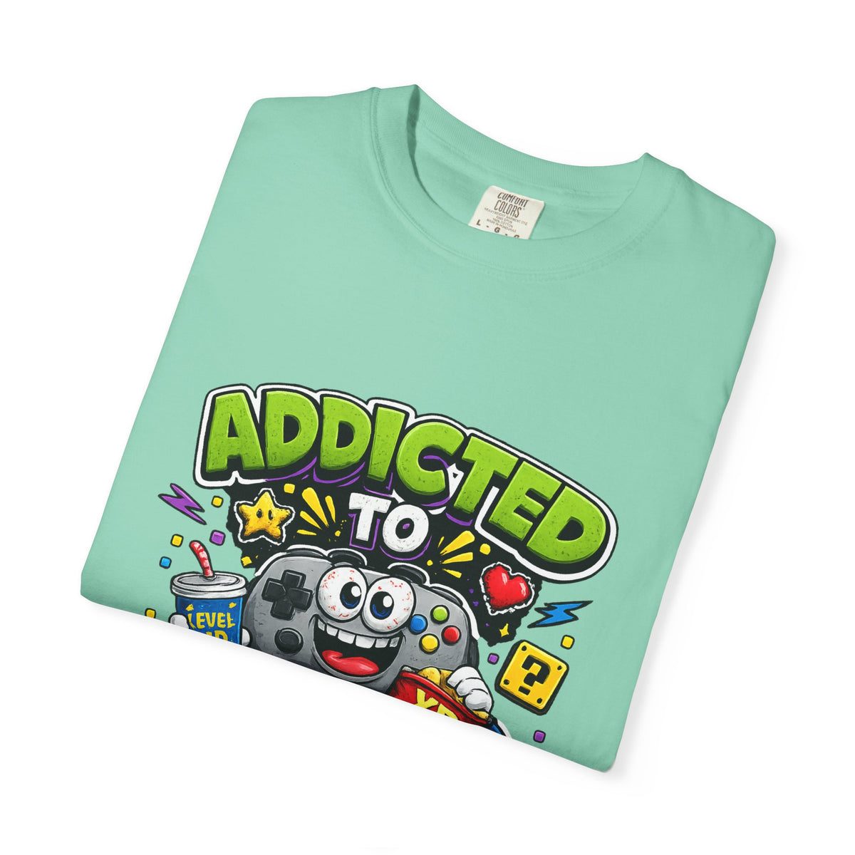 Addicted to Video Games T-Shirt | Gamer Controller Graphic Tee