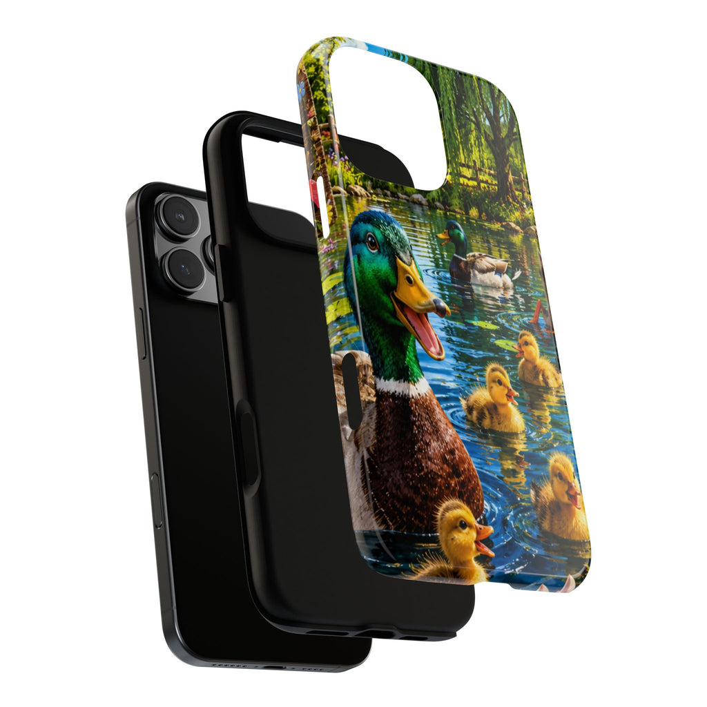 Duck Family Phone Case — Cute Mallard & Ducklings Protective Tough Case