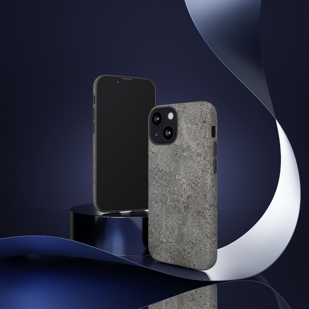 Concrete Texture Phone Case — Rugged Grey Protective iPhone Cover