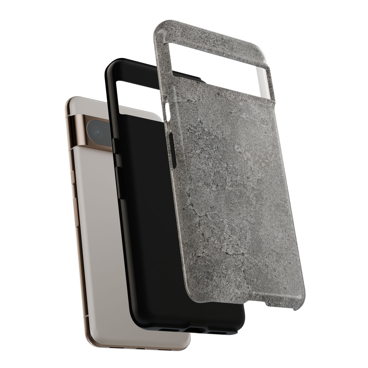 Concrete Texture Phone Case — Rugged Grey Protective iPhone Cover