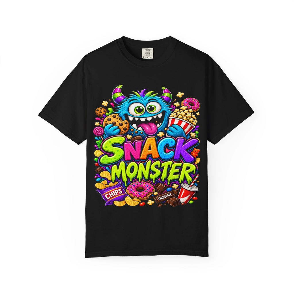 Snack Monster T-shirt | Colorful Cartoon Monster Snacks