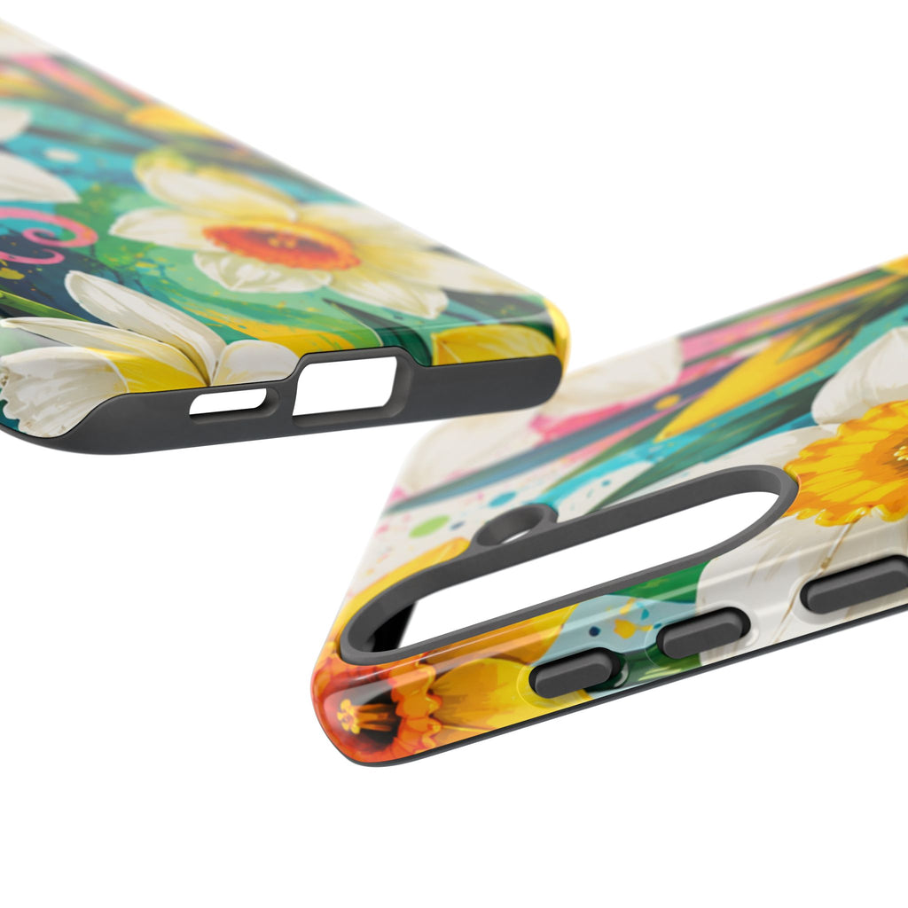 Daffodil Floral Phone Case — Bright Spring Garden Protective Cover