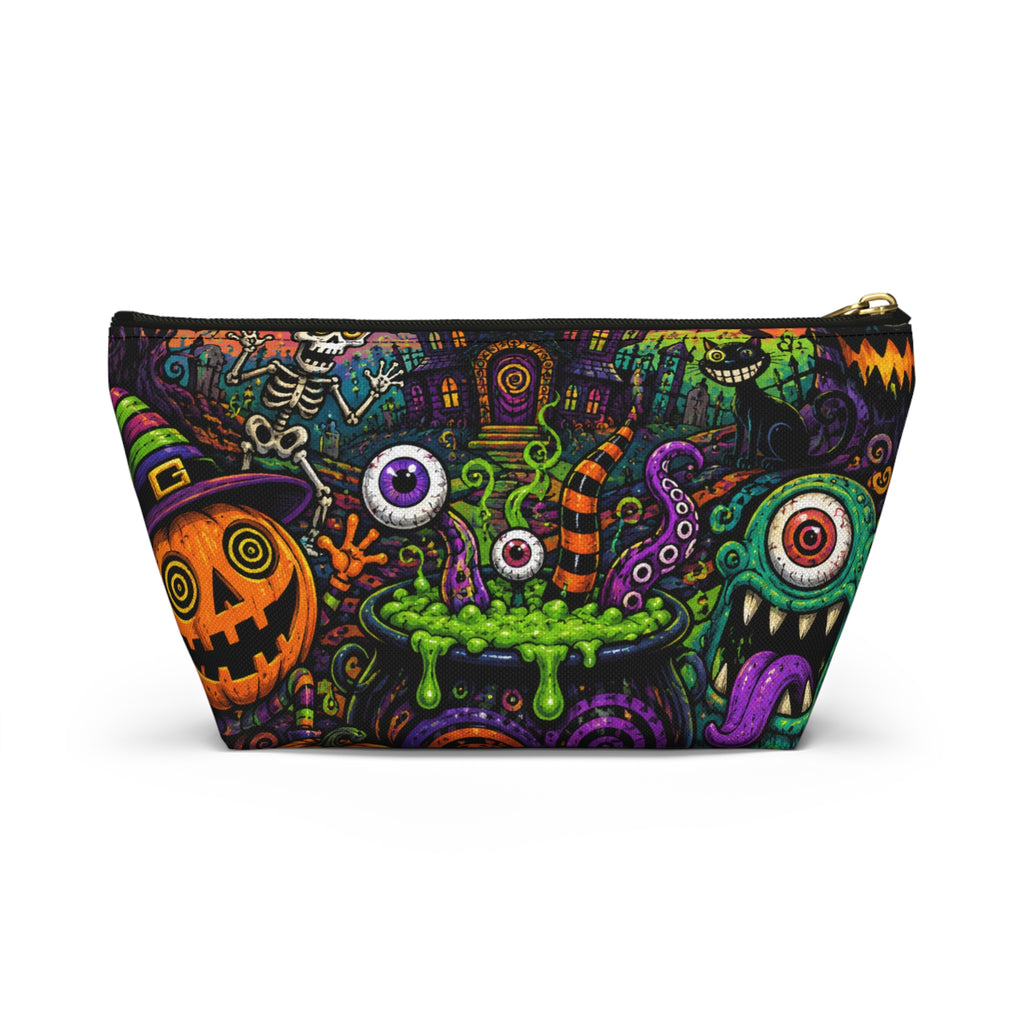Spooky Halloween Haunted House Accessory Pouch