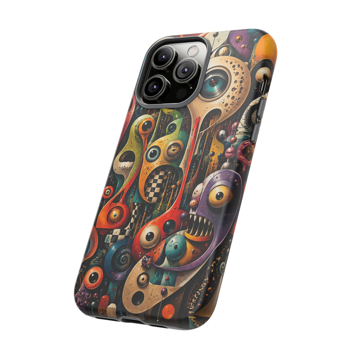 Surreal Monster Art Phone Case — Colorful Abstract Creature Design