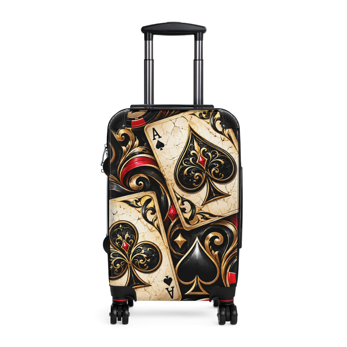 Ace of Spades Travel Suitcase – Vintage Playing Card Luggage