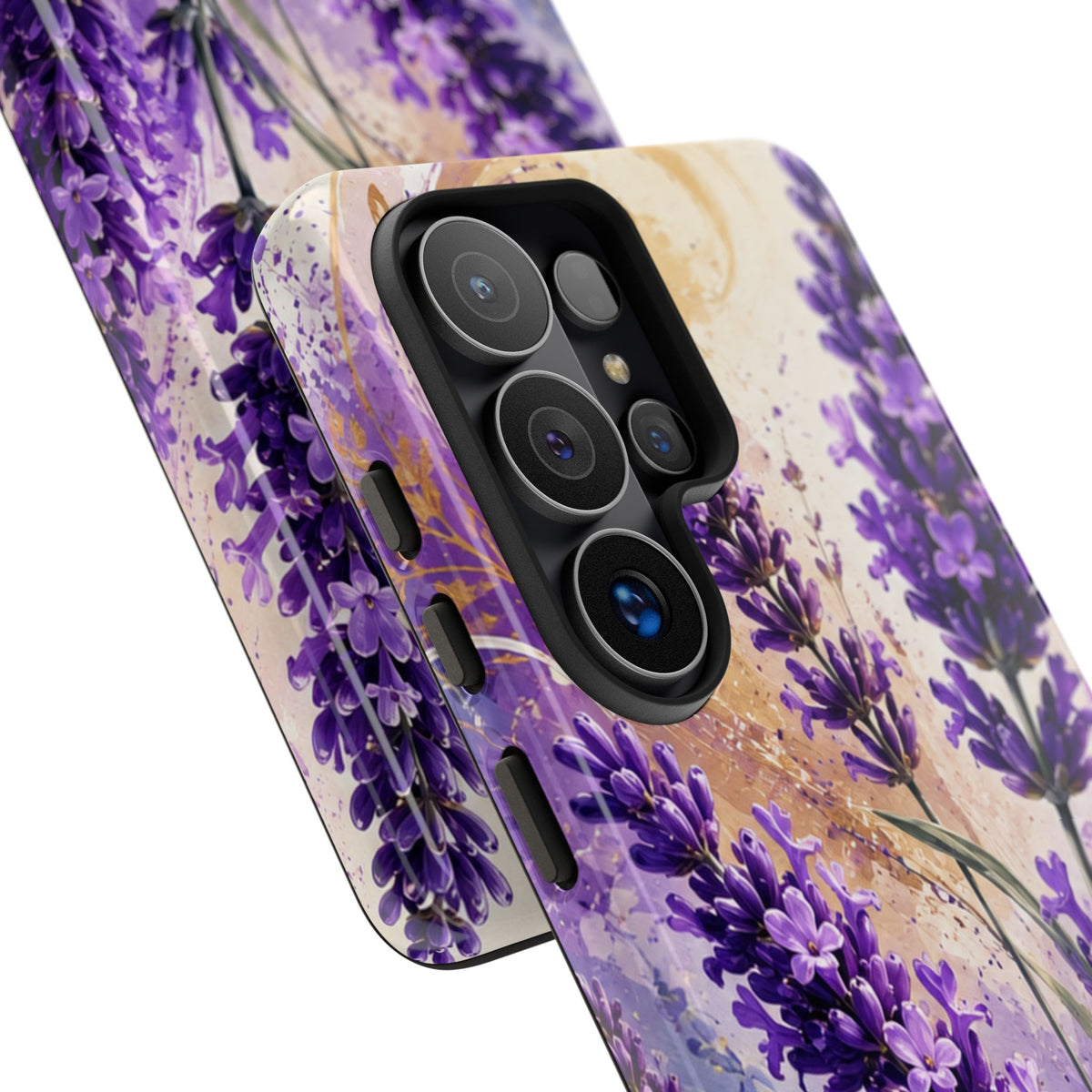 Lavender Bouquet Tough Phone Case — Protective Floral iPhone Case