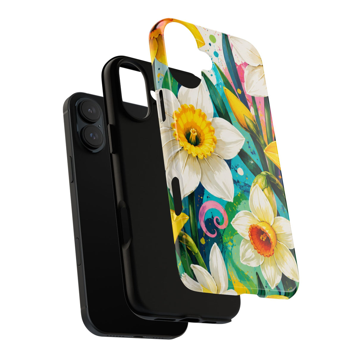 Daffodil Floral Phone Case — Bright Spring Garden Protective Cover