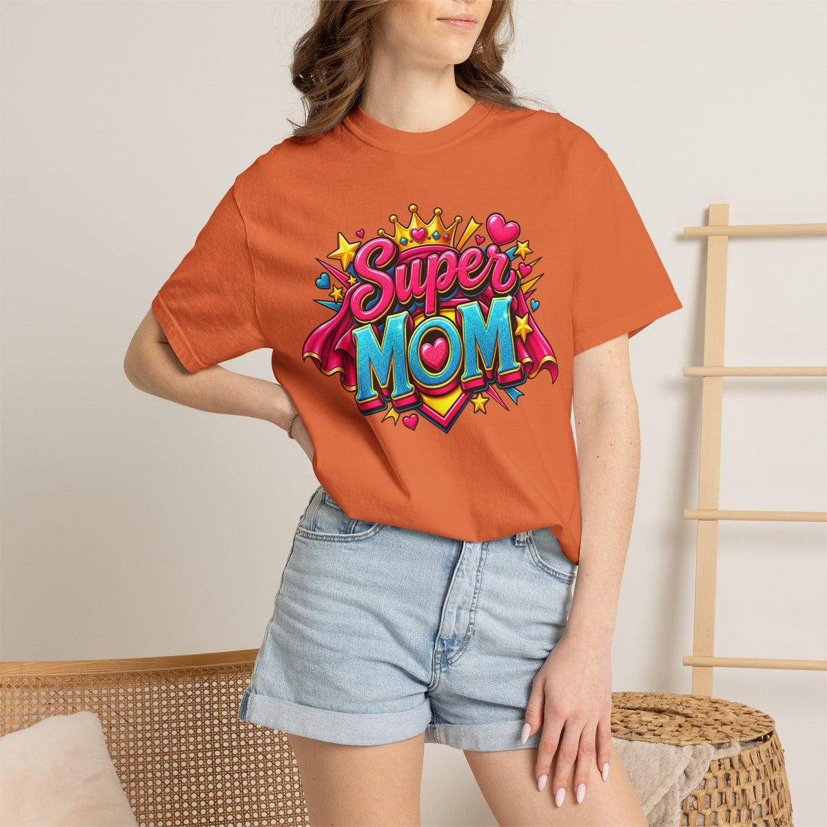 Super Mom T-Shirt — Colorful Comic-Style Mother's Day Tee