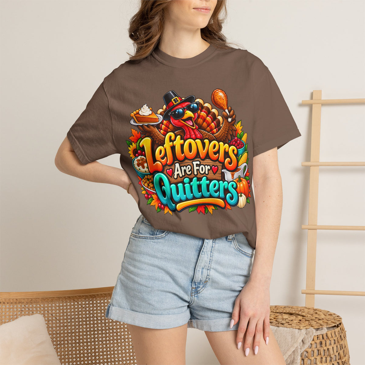 Thanksgiving 'Leftovers Are For Quitters' T-Shirt