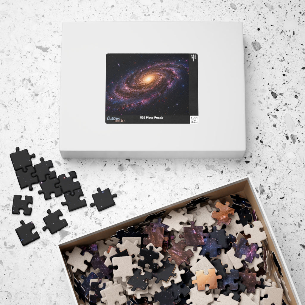 Galaxy Spiral Jigsaw Puzzle — Space Astronomy Puzzle (110/252/520/1014 pcs)