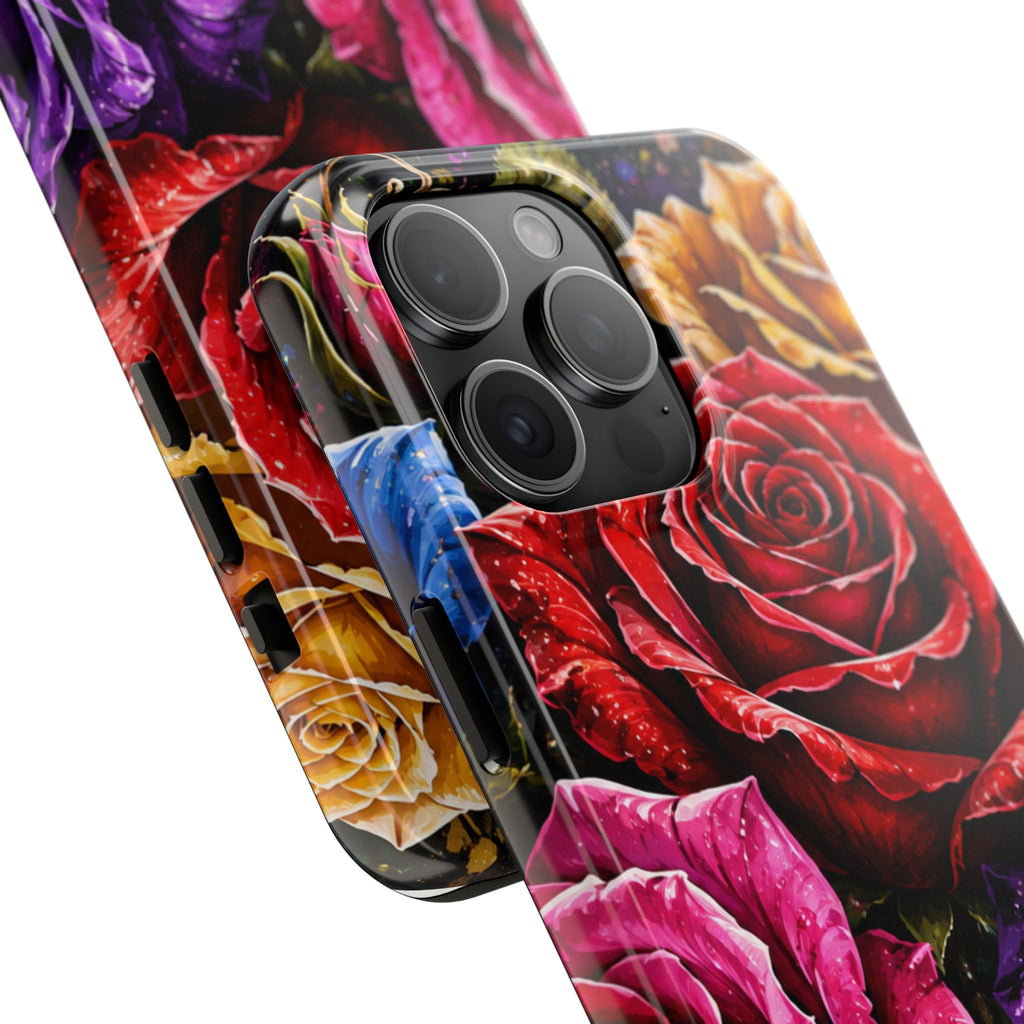 Tough Phone Case — Vibrant Rose Garden Protective Phone Cover