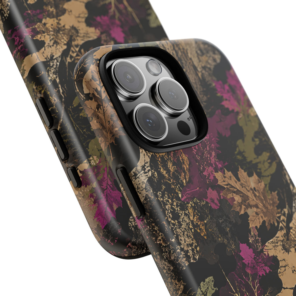 Camo Floral Tough Phone Case — Rugged Nature-Inspired Protection