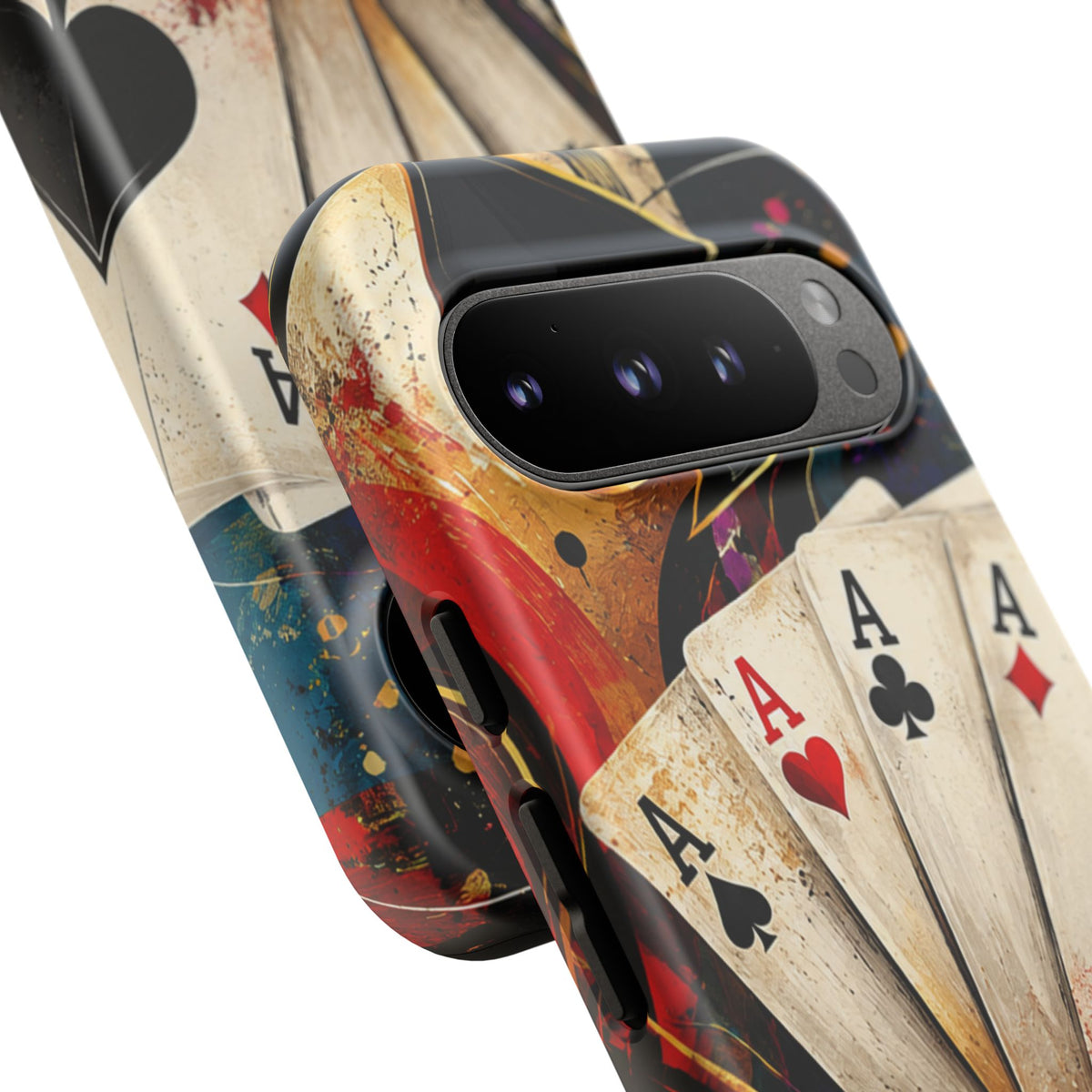 Casino Poker Ace Phone Case — Vintage Playing Cards & Chips Protective Cover
