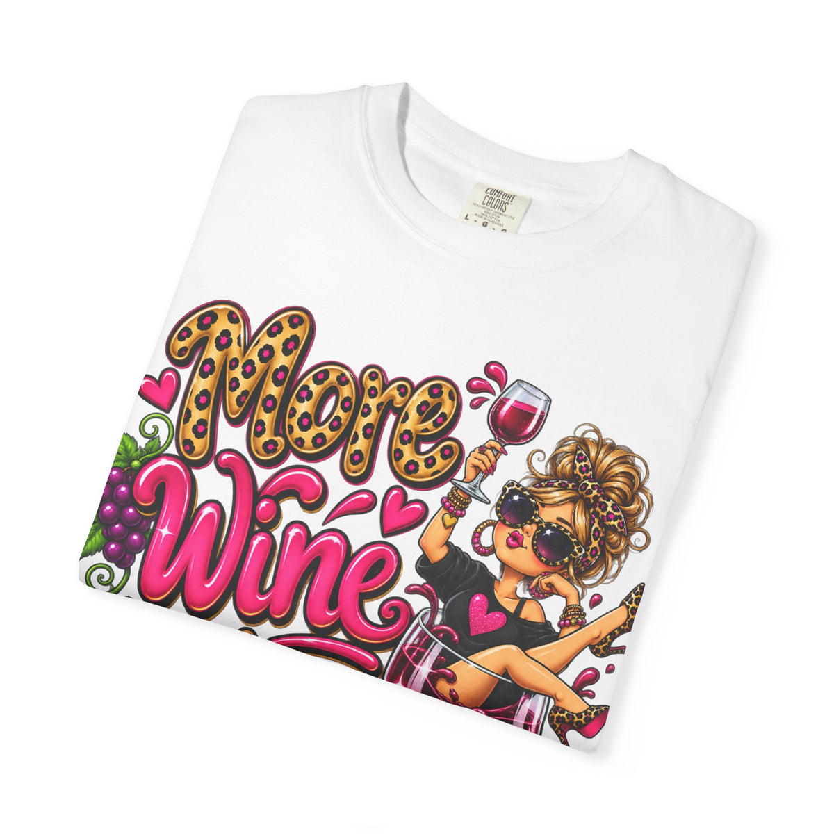 More Wine Please T-Shirt — Funny Wine Lover Graphic Tee