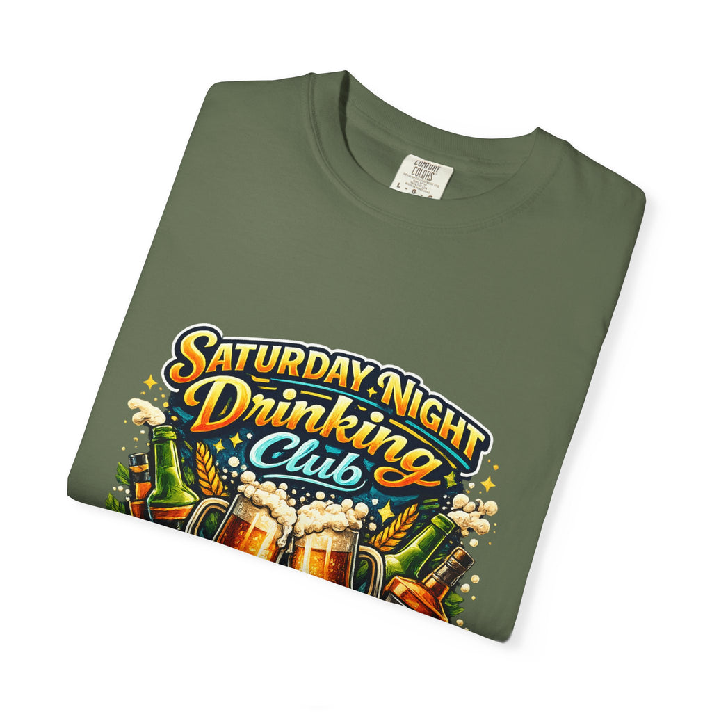 Saturday Night Drinking Club T-shirt | Beer Glasses, Bottles, Members Only