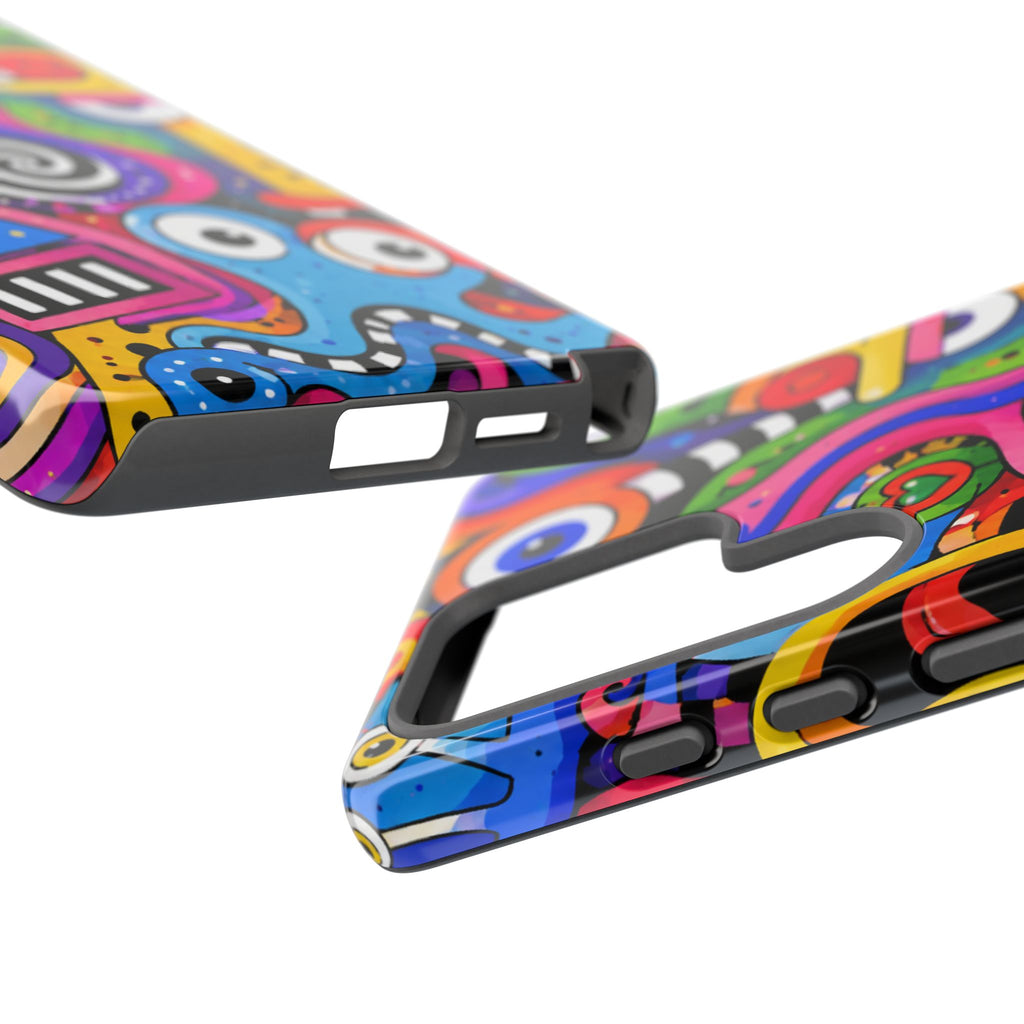 Colorful Abstract Doodle Tough Phone Case
