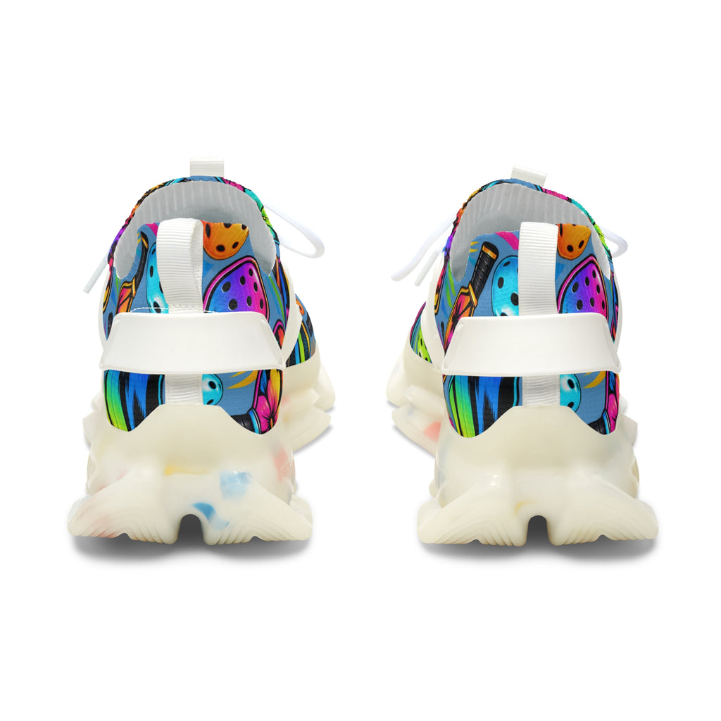 Women's Mesh Sneakers — Colorful Tropical Fruit Print Athletic Shoes