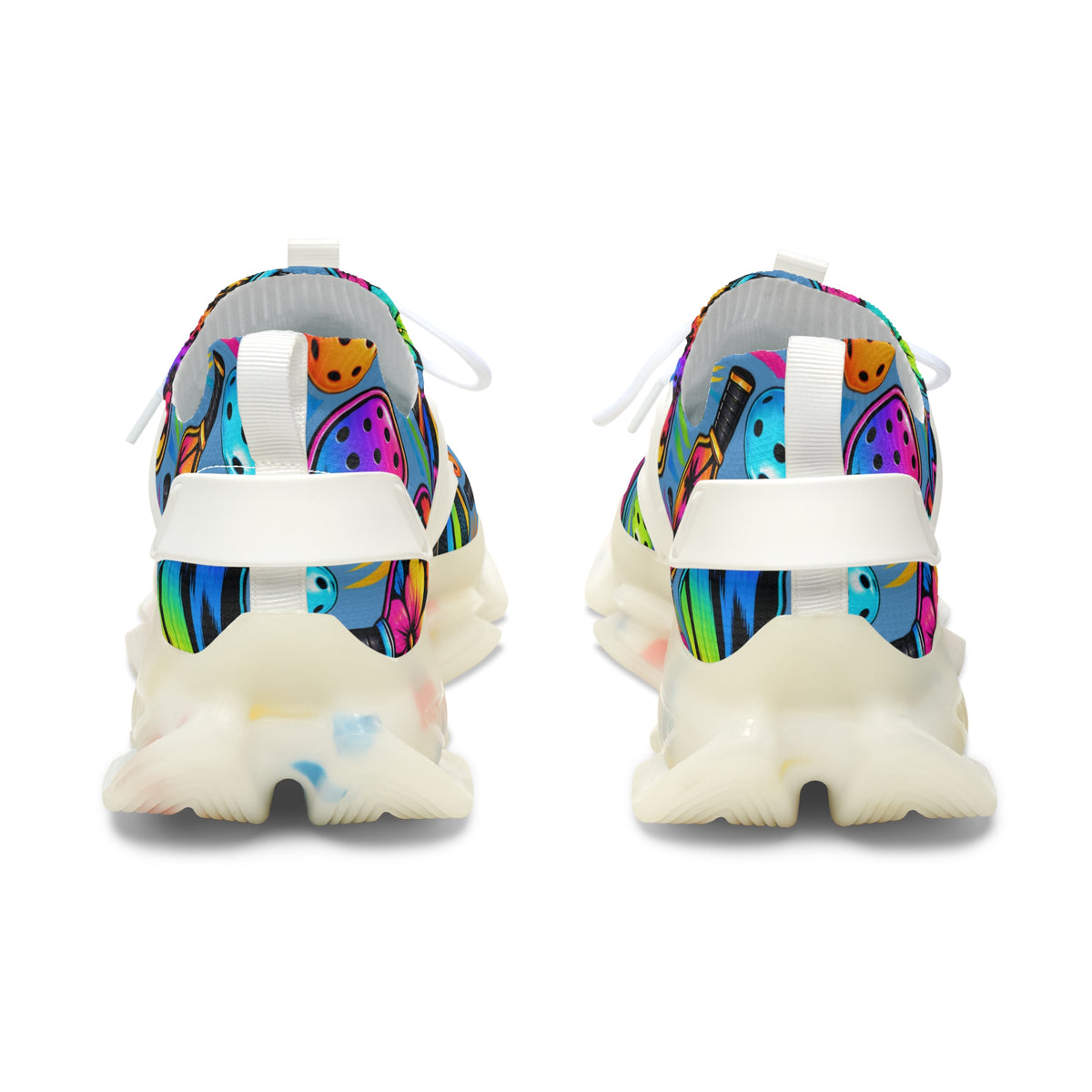Women's Mesh Sneakers — Colorful Tropical Fruit Print Athletic Shoes