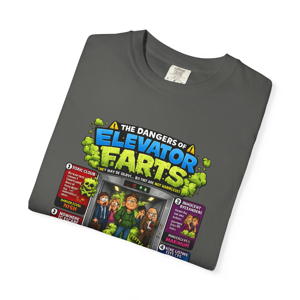 Elevator Farts chart T-shirt | Funny Bathroom Humor Tee