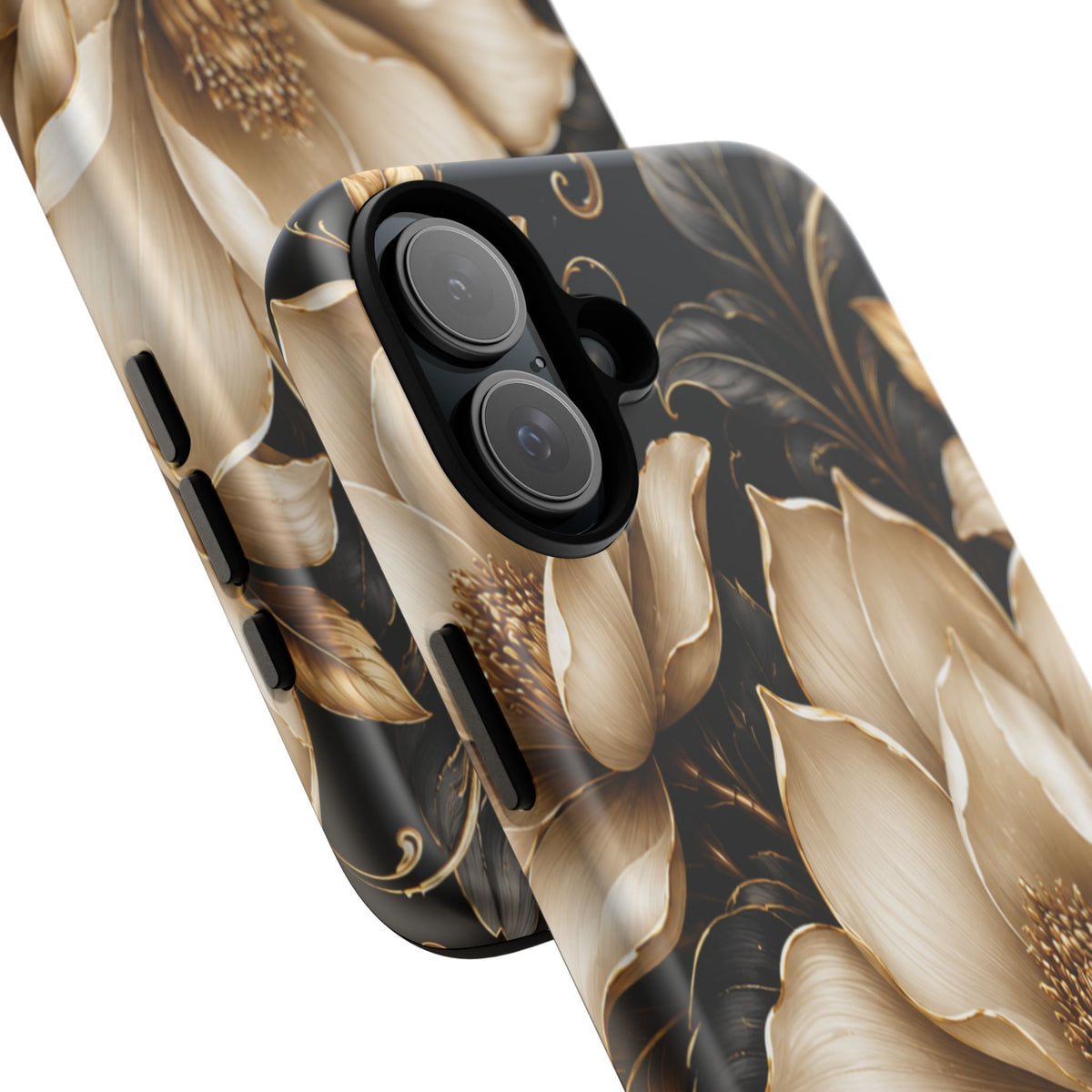 Floral Tough Case — Elegant Gold Magnolia Phone Case