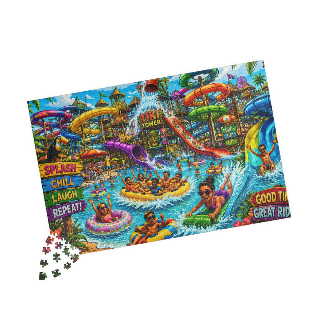 Waterpark Adventure Puzzle 520-piece | Colorful Summer Scene