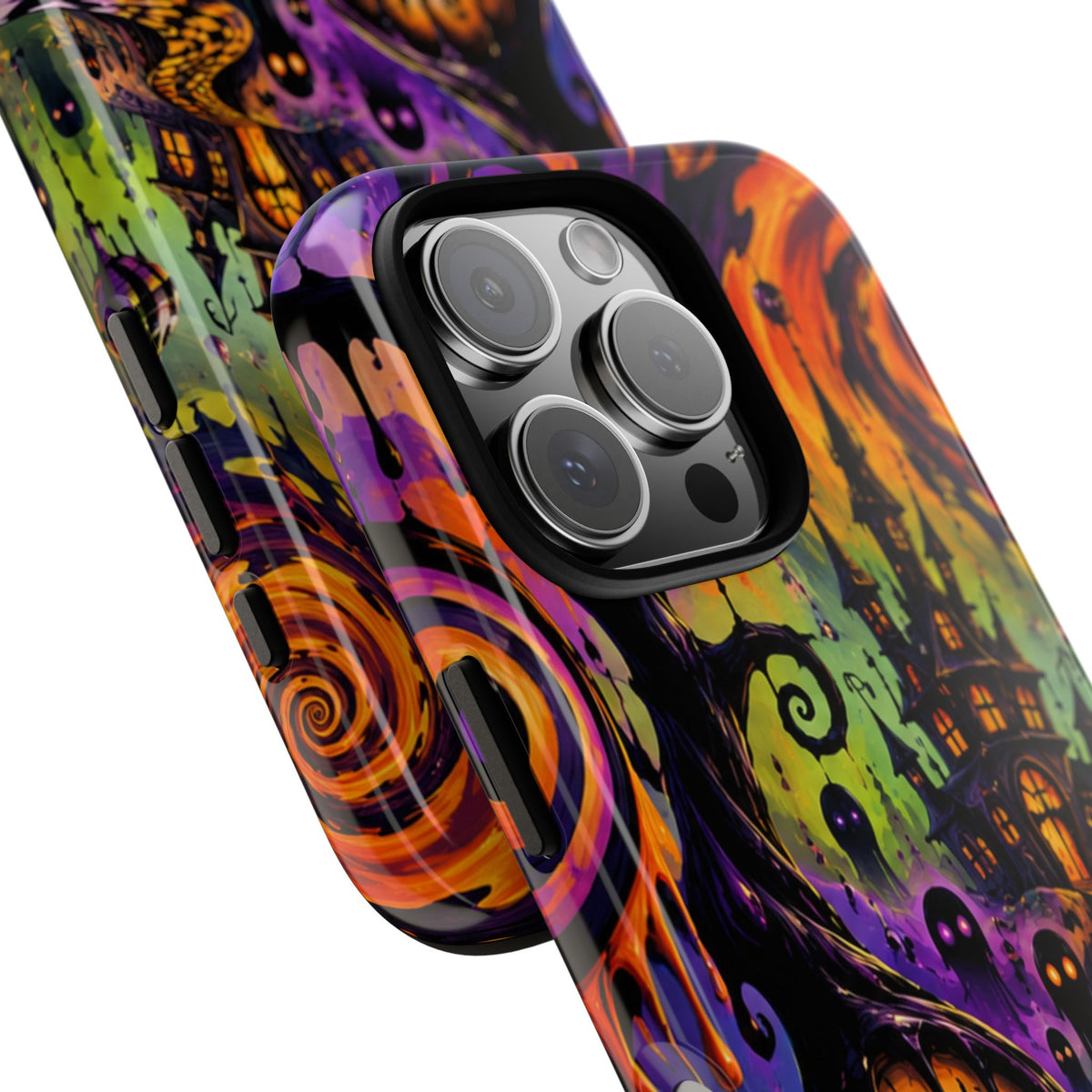 Phone Case — Psychedelic Haunted House Halloween Design