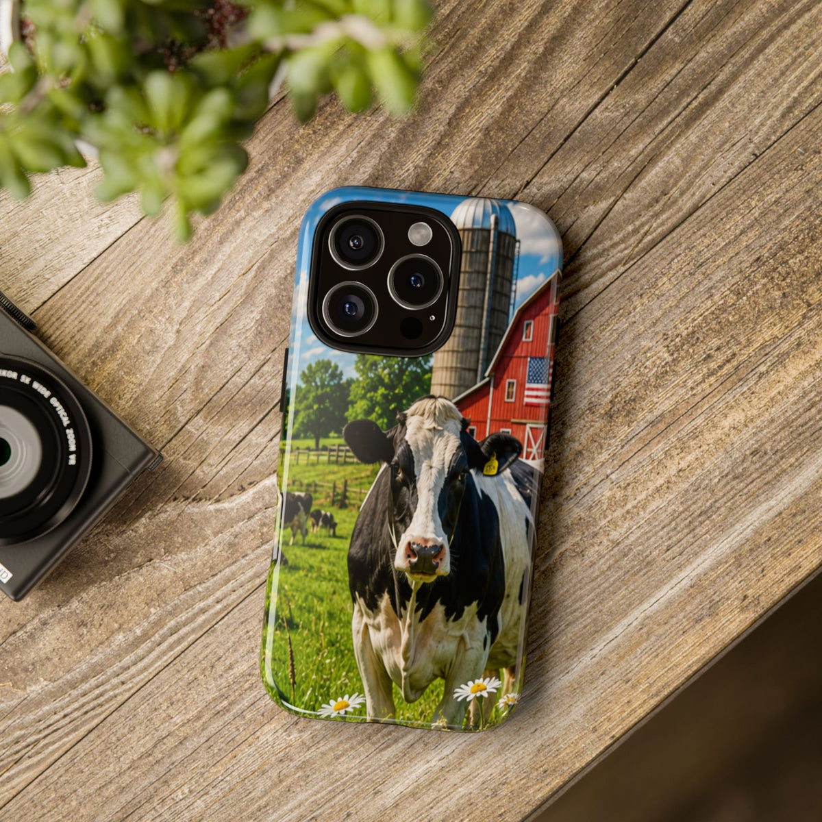 Cow Farm Phone Case — Rustic Barnyard iPhone Cover