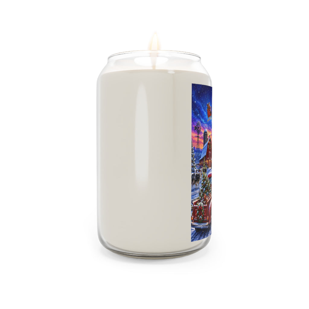 Christmas Soy Candle — Vintage Holiday Village Scene (13.75 oz)