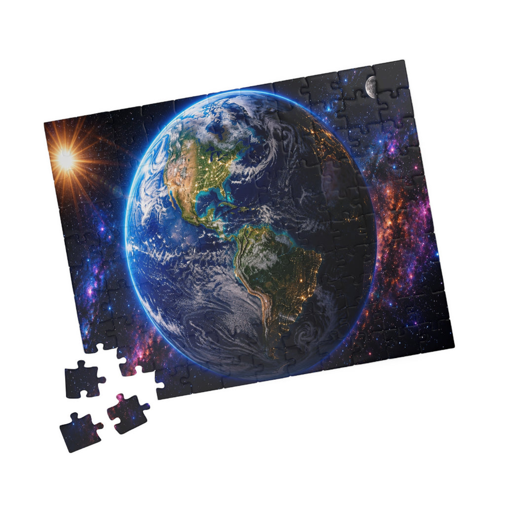 Earth from Space Jigsaw Puzzle — Planetary Scene Puzzle (110–1014 Pieces)